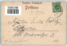 03096 O7502 Burg , Spreewald 1899 - Kirche Dorfstraße Trachten Vorläufer