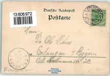 06420 O4340 Könnern 1899 - Rathaus Georgsburg Kriegerdenkmal Wappen Vorläufer