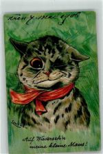 Auf Wiedersehen meine kleine Maus AK Wain, Louis 1905 Lithographie