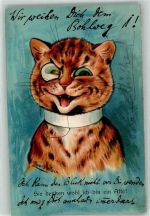 Sie denken wohl ich bin ein Affe AK Wain, Louis 1906 Lithographie