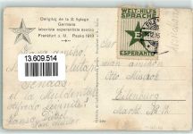 W6000 Frankfurt am Main Delegation Esperanto 1913 Gebrauchsspuren