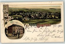56479 W5439 Irmtraut 1900 Lithographie Gasthaus Zur Post Postkutsche