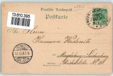 26452 W2945 Sande , Kr Friesl 1899 Lithographie Alt-Marienhausen Kirche Gasthaus Buss C. Janssen Bahnpost Emden - Wilhelmshaven Zug 85