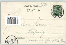 02797 O8806 Hain b Zittau 1901 Lithographie Forsthaus Hain Pensionshaus Hütter Hochwaldturm