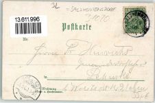 31020 W3216 Levedagsen 1900 Lithographie Ockensen Gasthaus Zum schwarzen Bären Bahnhof Eisenbahn