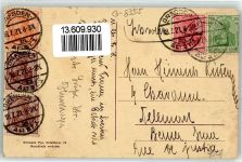 01844 O8355 Neustadt , Sachs - 17. Bundesfest des Elbgau-Sängerbundes Juli 1921 Mischfrankatur