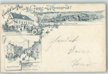 56477 W5439 Rennerod , Westerw 1898 - Gasthaus Zur Post Hauptstraße Vorläufer