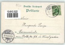 06679 O4860 Hohenmölsen 1900 Lithographie Bahnhof Kaiserpark Altmarkt