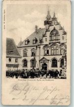 39435 O3253 Egeln 1902 - Freiwillige Feuerwehr am Rathaus