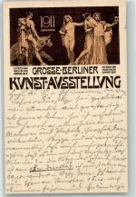 W1000 Berlin, unsortiert Große Kunst-Ausstellung Kunstgeschichte Berlin 1911 Gebrauchsspuren