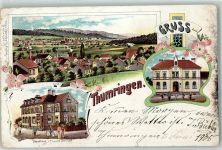 79539 W7850 Tumringen 1905 Lithographie Handlung Camille Schnepf Schule