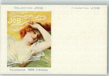 Collection JOB Calendrier 1898 D. Hernandez Zigarette rauchen Jugendstil Collection JOB
