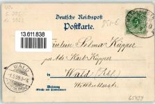 65439 W6093 Flörsheim am Main 1899 Lithographie Kath. Kirche Kriegerdenkmal Bahnhof Schwestern-Haus Gasthaus A. Becker
