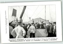 O9000 Chemnitz , Sachs Hauptmann Dinglinger P. L. 5 am Steuer Oberbürgermeister Dr. Sturm Oberst v. Gersdorff Parseval 1910