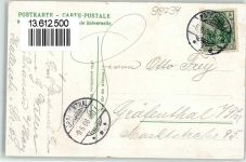 99734 O5501 Bielen 1906 Lithographie Schloss Schulplatz Kirche alte Schule