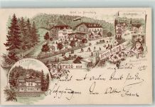 Bärenburg 1896 - Hotel Schäfermühle Zwerg Villa Lehmann Vorläufer 1880er Jahre Bahnpost Hainsberg