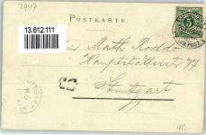 88512 W7947 Mengen , Württ 1898 Lithographie Bahnhof Hotel Bayer Spital Krankenhaus