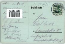 10115 W1000 Waidmannslust 1909 Lithographie / Mondschein Gasthaus Waidmannsheil Ernst Wennrich