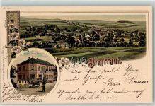 56479 W5439 Irmtraut 1906 Lithographie Gasthaus Zur Post Postkutsche