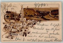 65399 W6229 Kiedrich , Rheingau 1894 - Hotel Engel Vorläufer