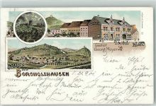 33829 W4807 Borgholzhausen 1901 Lithographie Gasthaus Georg Meyer