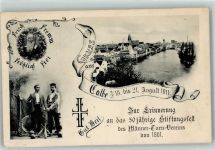 39240 O3310 Calbe - 50 jähriges Stiftungsfest des Männer-Turn-Vereins August 1911
