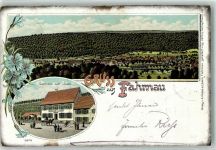 79650 W7860 Fahrnau 1901 Lithographie Gasthaus Zum Löwen