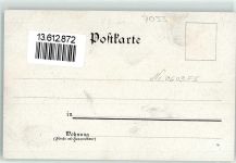 71083 W7033 Herrenberg im Gäu Gebrauchsspuren Gasthaus Zur Rose G. Fischer Lithographie