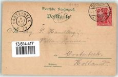 48599 W4432 Gronau Westf. 1902 Lithographie Hotel Zum Engel J. E. Costers