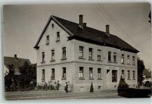 88416 W7955 Ochsenhausen Privatfoto AK Geschäft Martin Pflug Ort handschriftlich