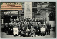 W6000 Frankfurt am Main Gruppenfoto Deligitoj de la 2. ligtago Germana Pasko 1913 Esperanto