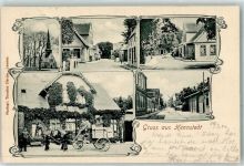 25779 W2246 Hennstedt , Dithm 1904 - Kirche Kutsche