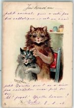 Katzen Jai trouve un Serie 331 Raphael Tuck & Fils Wain, Louis 1904