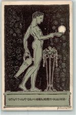O8000 Dresden Gruss aus dem Heiligen Haine sign B. Seener Kunstgeschichte Dresden