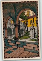 Wien 1. Bezirk, Innere Stadt Österr. Adria Ausstellung 1913 A 9 Klostergang Trau sign Hans Kalmsteiner Kilophot Künstlerkarte
