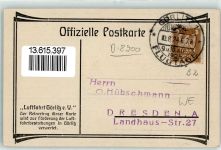 O8900 Görlitz , Neiße Flugtage August 1924 sign E. Krafft Sonerstempel Flugereignis
