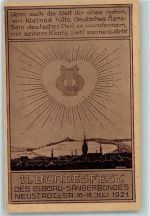 01844 O8355 Neustadt , Sachs - 11. Bundesfest des Elbgau Sängerbundes Juli 1921