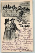 W7850 Tüllingen Markgräfler Trachten Glattacker 1905