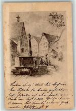 77761 W7622 Schiltach 1887 - Vorläufer Druck 1880 - 1889 Brunnen