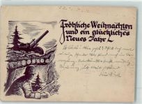 Weihnachten im Feld Soldat Neujahr Feldpost WK II Weihnacht im Feld WK II 1941