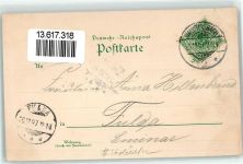 63607 W6480 Wächtersbach 1897 Lithographie Bahnhof Schloss Vorläufer