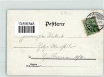 74747 W6963 Merchingen , Baden 1901 Lithographie Handlung Ch. Mangas Gasthaus Sieben Eiche