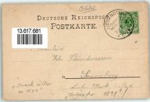 98596 O6089 Trusetal 1891 Gebrauchsspuren Vorläufer Druck 1880 - 1889 Wasserfall Gasthaus