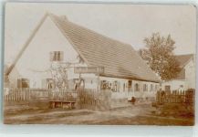 86706 W8859 Lichtenau b Ingolstadt, Donau Gebrauchsspuren Handlung Krämerei Weber Ort handschriftlich Knick Privatfoto-AK