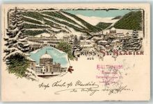 W7822 St. Blasien Kirche Winterlitho 1897