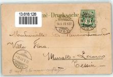 Biel/Bienne Mit Glimmerauflage Winterlitho 1901