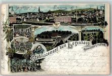 09337 O9270 Hohenstein-Ernstthal 1900 Lithographie Etablissement Zum Logenhaus