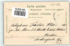 Herisau Kirche Heinrichsbad Krankenhaus Mit Glimmerauflage Winterlitho Gebrauchsspuren