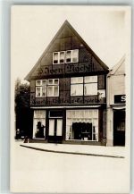 31303 W3167 Burgdorf , Kr Hannover Privatfoto AK Tapeten Geschäft P. Iven Ort handschriftlich