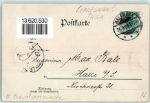 W1000 Halensee Bismarck Denkmal Bahnhof Privatganzsache 1899